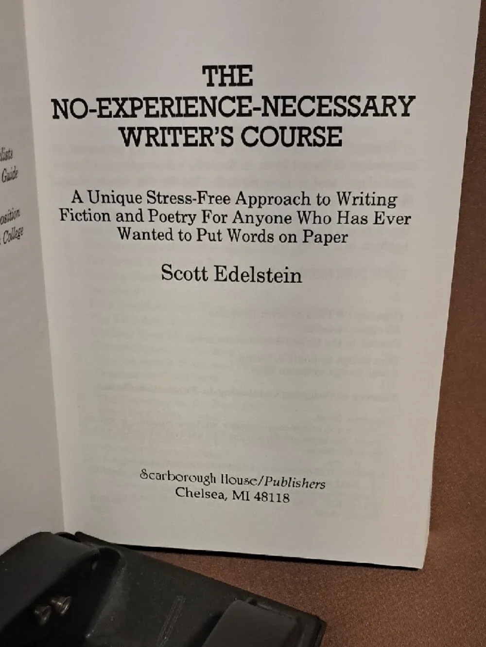 The No-Experience-Necessary Writer's Course - White & Red Cover